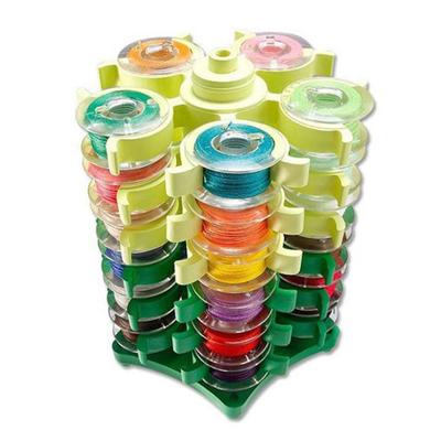 Suveci de cusut Turn Clips de depozitare Suport pentru 30 de fire suport din plastic pentru bobina