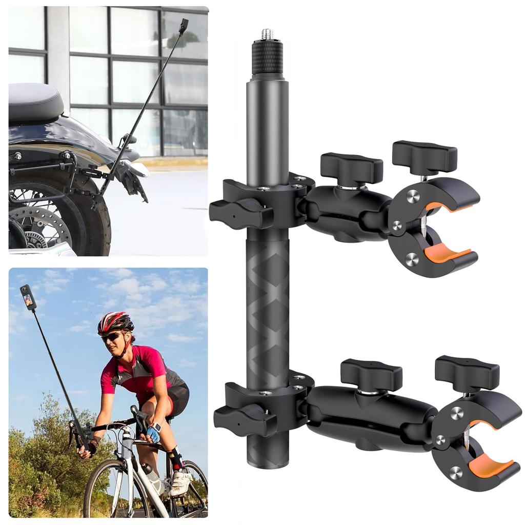 Support Guidon Moto Pour Insta360 X4/X3/X2/One RS Et GoPro Hero 12/11/10... - Fotoleey