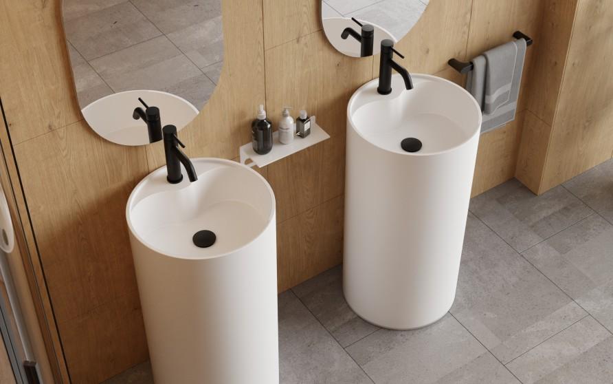 VEO II gold low washbasin tap Besco