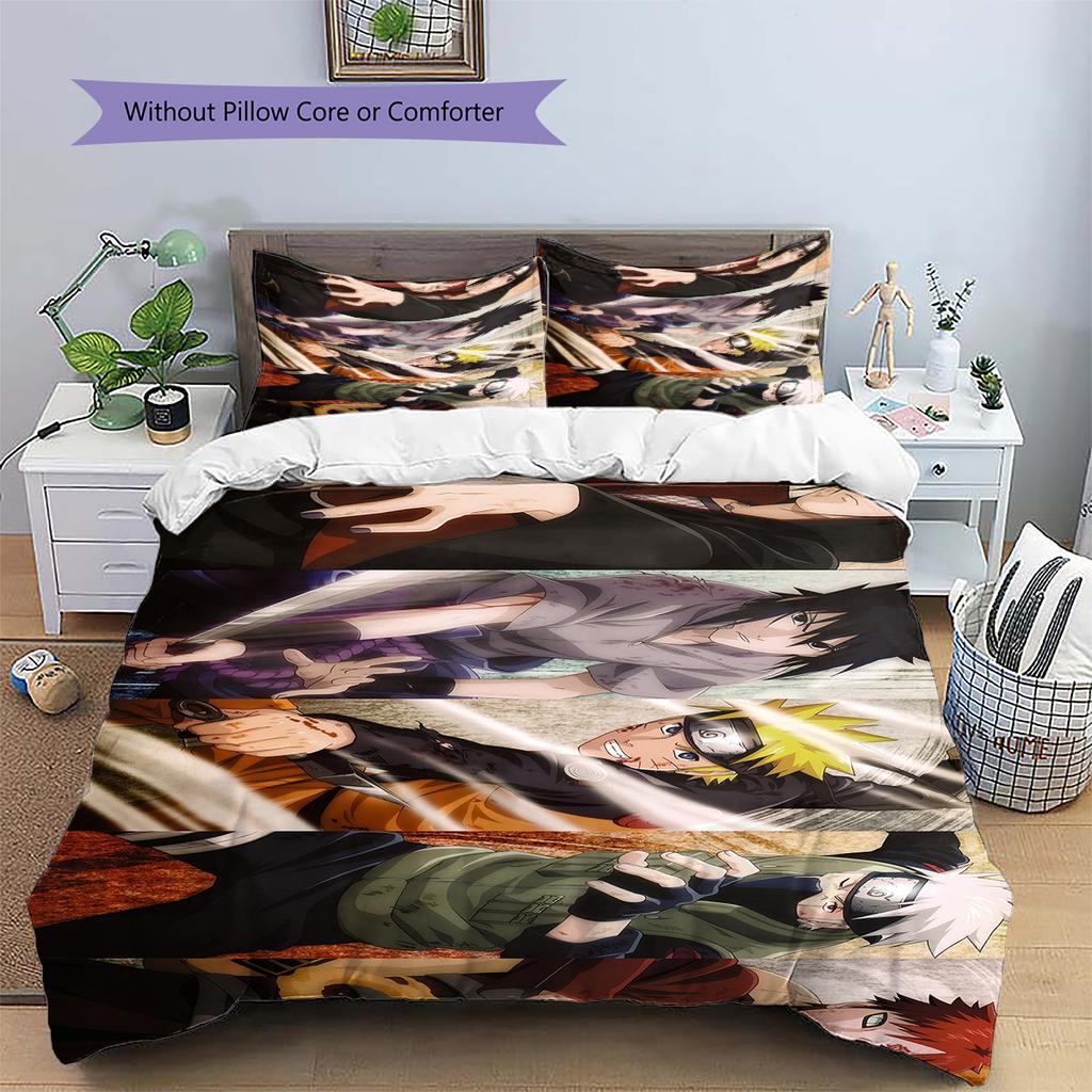 Naruto Haruno Sakura Theme Bedding Set, Anime Themed Bedroom Decor, Gift for Sakura Enthusiasts