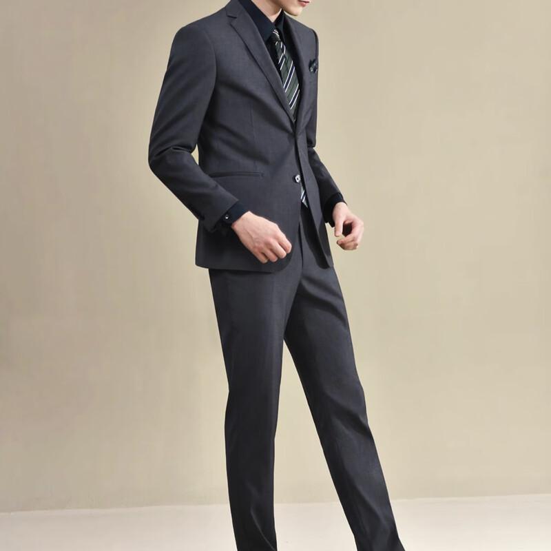 Мужской темно-серый костюм Qishuo 42