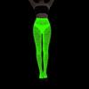 Women Glow in Dark Halloween Fishnet Pantyhose Luminously Spiderweb Skull Pattern Mesh Tights Stockings Party Hosiery