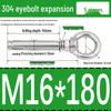 Stainless Steel 304 Eyebolt Expansion Nail with Fixing Loop