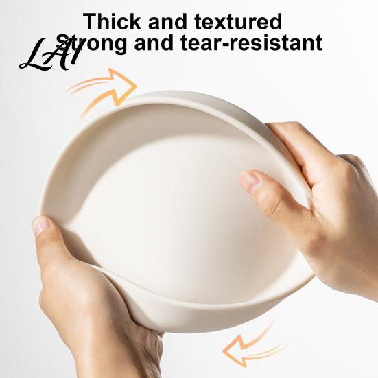 Stay Put Toddler Plate Silicone Suction for Toddlers Cute Bear Detachable Divided Dinner Baby Meal Prep Tray Plate Anti-slip Base Feeding