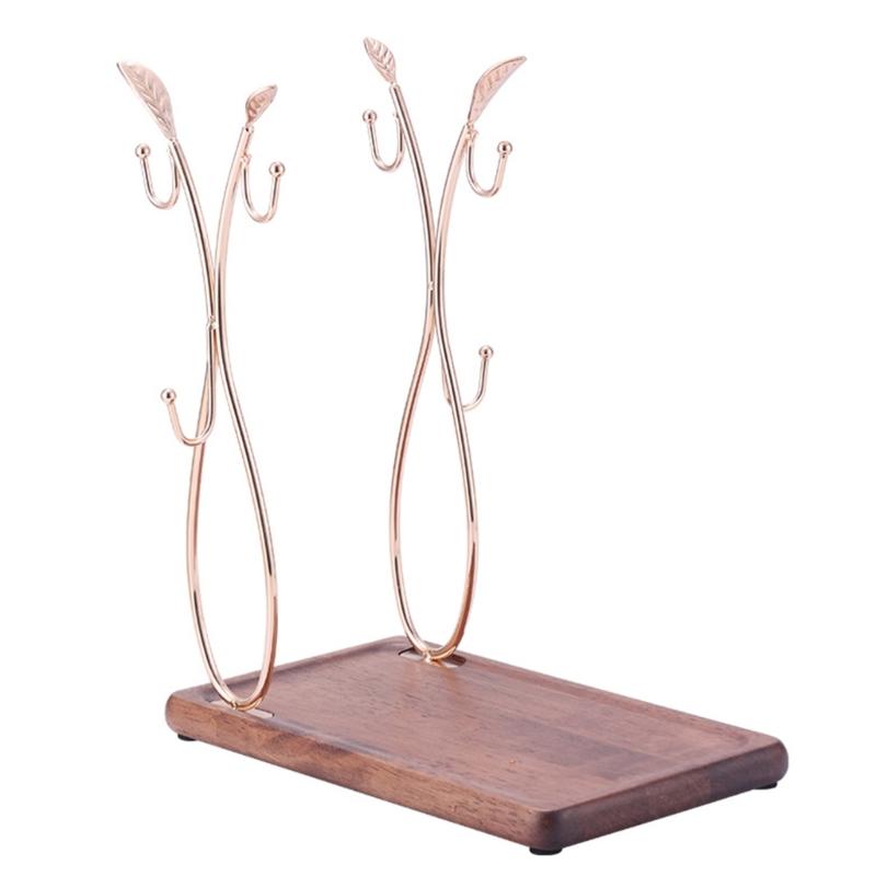 

Space Saving Counter Mug Rack Space Efficient Mug Stand with 6 Hook Modern Kitchen and Living Room Cup Rack 1