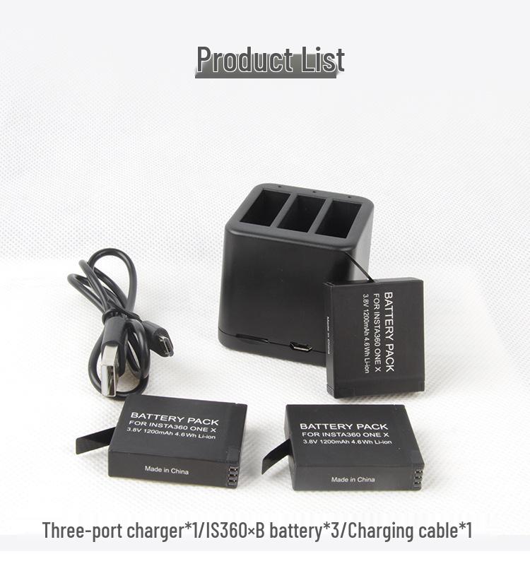 FUYALIN Charger Kit for Insta360 One X Camera Battery Accessories