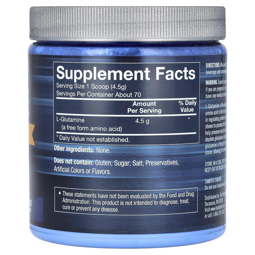 BodyTech Glutamine, Unflavored, 4.5 G, 11.12 Oz (315 G)