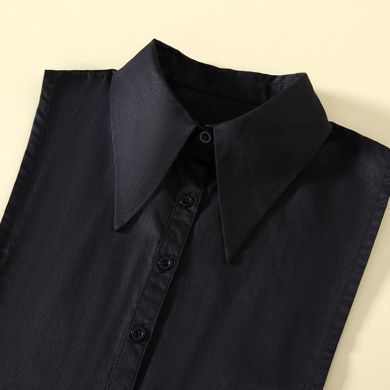 

Универсальный женский воротник-манишка - Большой белый воротник для весны, осени, зимы B290