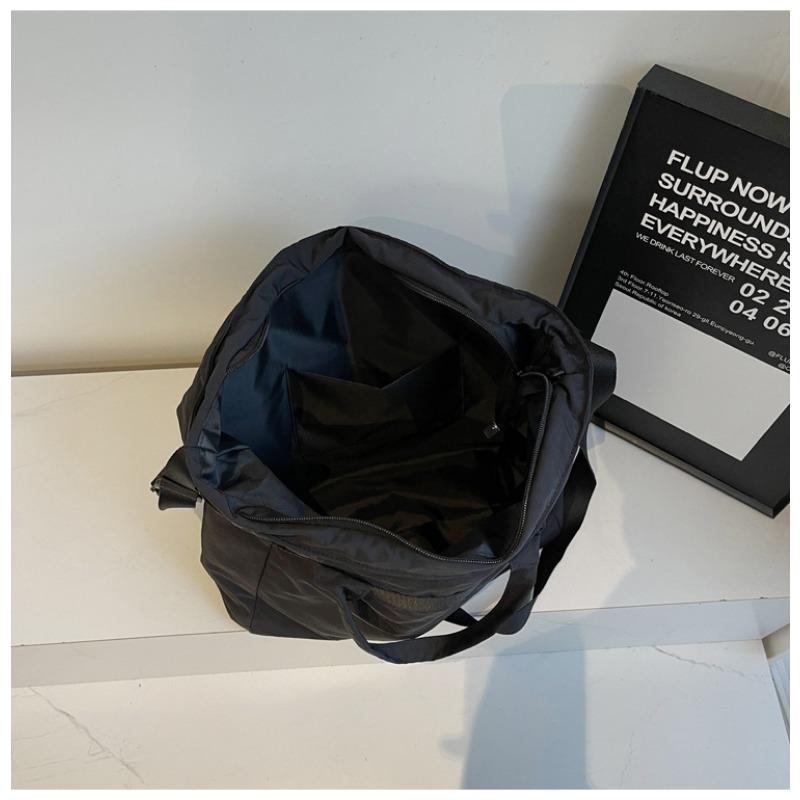 Tote Bag Women Large Capacity 2-Way Multi-Pocket Handheld Casual Minimalist Shoulder Crossbody Bag College Student Class Bag