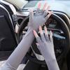 Zwei Finger mit freiliegendem halbem Finger Eisärmel Sonnenschutz Anti-UV-Armärmel Für Frauen