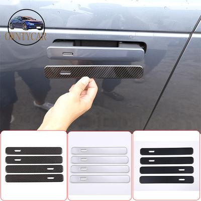 For Land Rover Range Rover VELAR 2017 2018 ABS Chrome/Carbon Fiber Exterior Door Handle Trim Car Accessories