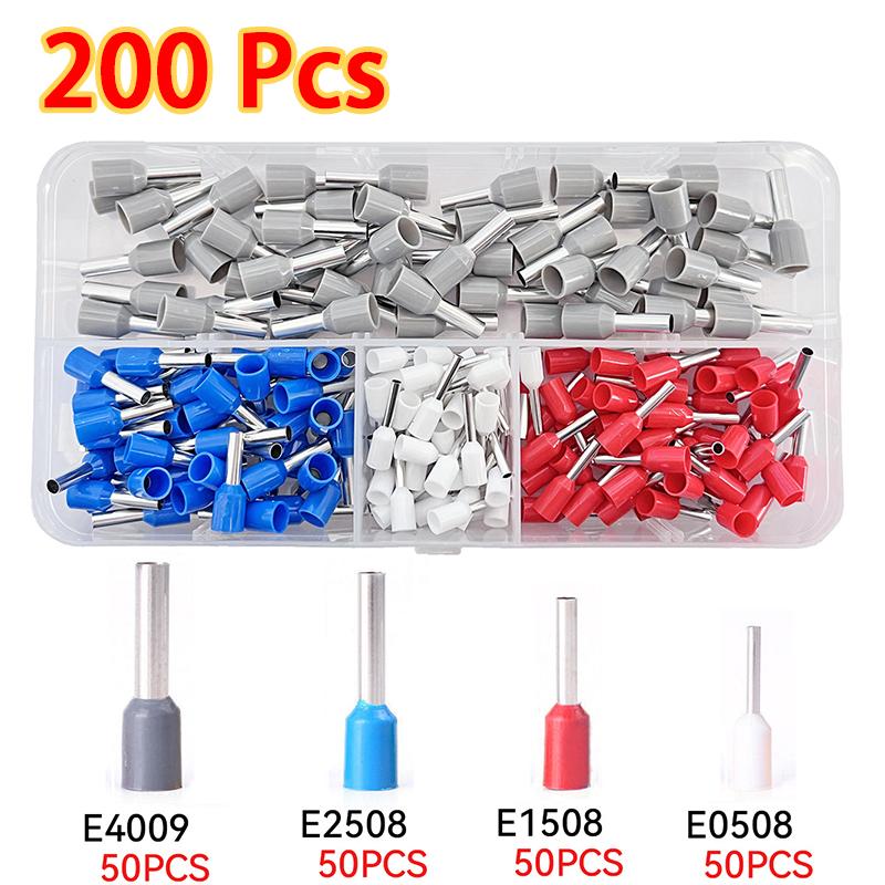 

200/2120pcs Terminal VE Tubular Crimping Multiple Cold Crimp Terminal Pliers Set Electrical Equipment Wire Connector Pliers