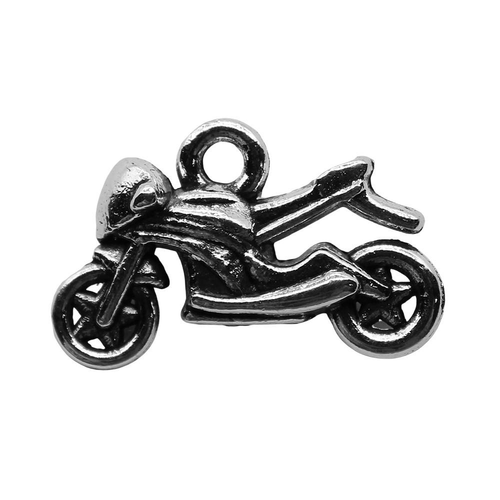 Bicycle Charms Multi Color Alloy Pendants For Travel & Love Themed Jewelry A34-5pcs-14x21mm