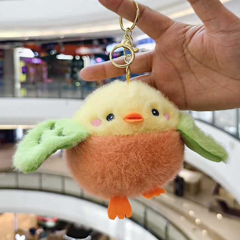 Internet Celebrity Penguin and Sparrow Plush Pendant Keychain Toy