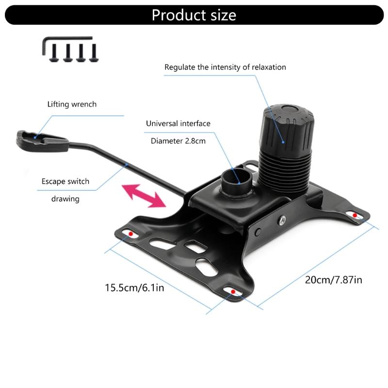Sturdy Office Chair Platform Base Plate with Rust Resistant Coating for Home Offices & Conference Rooms Professional Use