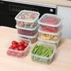 with Lid Trasparent Crisper Sealed Rectangular Microwave-heated Lunch Boxes
