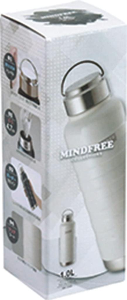 Kakusei Stainless Steel Mug Bottle, White, 1000ml, MF-10W