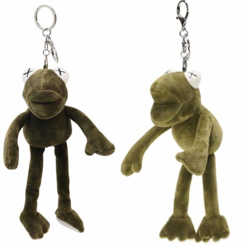 Baharat Frog Keychain Set (2-Piece Set) - Cute, Popular Korean Pendant, Key Charm, Multi-Function Key Ring, Bag Charm, Stylish Keychain, Wallet Charm,