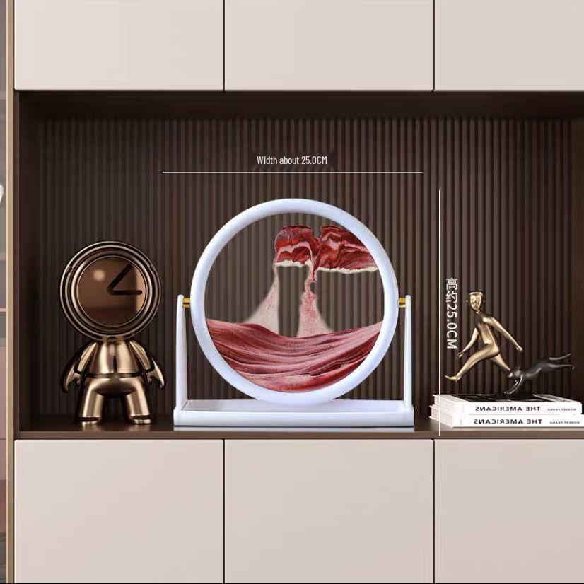 Treibsand-Sanduhr Kunst-Dekoration: Stilvolle Dekoration für Wohnzimmer & Weinschrank, Tolles Geschenk für Mädchen & Studenten