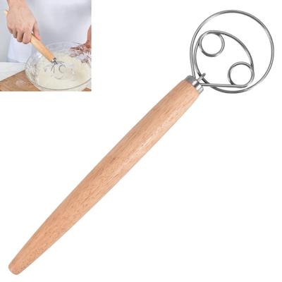Frusta per pane danese a mano grande Frusta per pane Torta in acciaio inossidabile Pasticceria Impastatrice Bastone Frullino per le uova Utensili da cucina frullatore