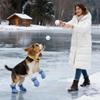 Schneeschuhe für Hunde Haustier Thermischer Pfotenschutz Bequeme Haustierschuhe für Kleine Mittlere Und Große Hunde Winter Wandern Outdoor