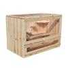 Wooden hamster box, transparent hamster breeding box, wooden hamster breeding box