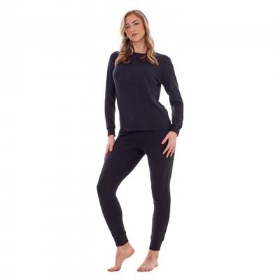 Keanu Womens/Ladies Ribbed Long Pyjama Set