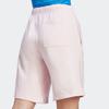 Adidas Logo Print Elastic Waist Straight Regular Shorts Women Shorts Pink HS4247