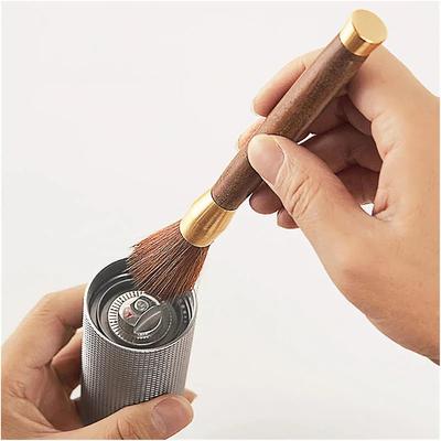 Kaffeemühlen-Reinigungspinsel mit Holzgriff Kaffeebar-Thekenreinigung Weicher Borstenpinsel Teegeschirr-Reinigungspinsel Kaffee-Werkzeug