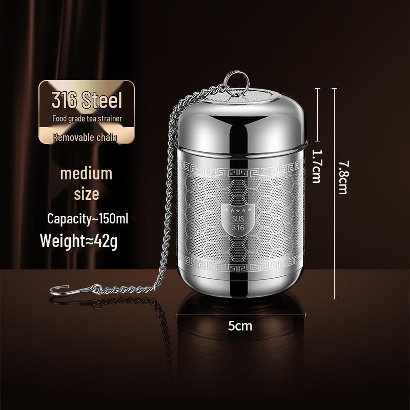 316 Stainless Steel High-Density Mesh Tea Infuser and Strainer