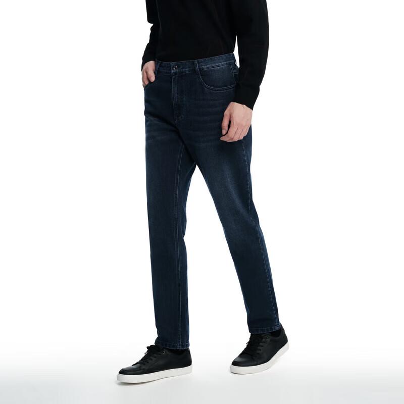 

K-Boxing Men s Business Cotton Blend Washed Denim Jeans NQRN3681 35