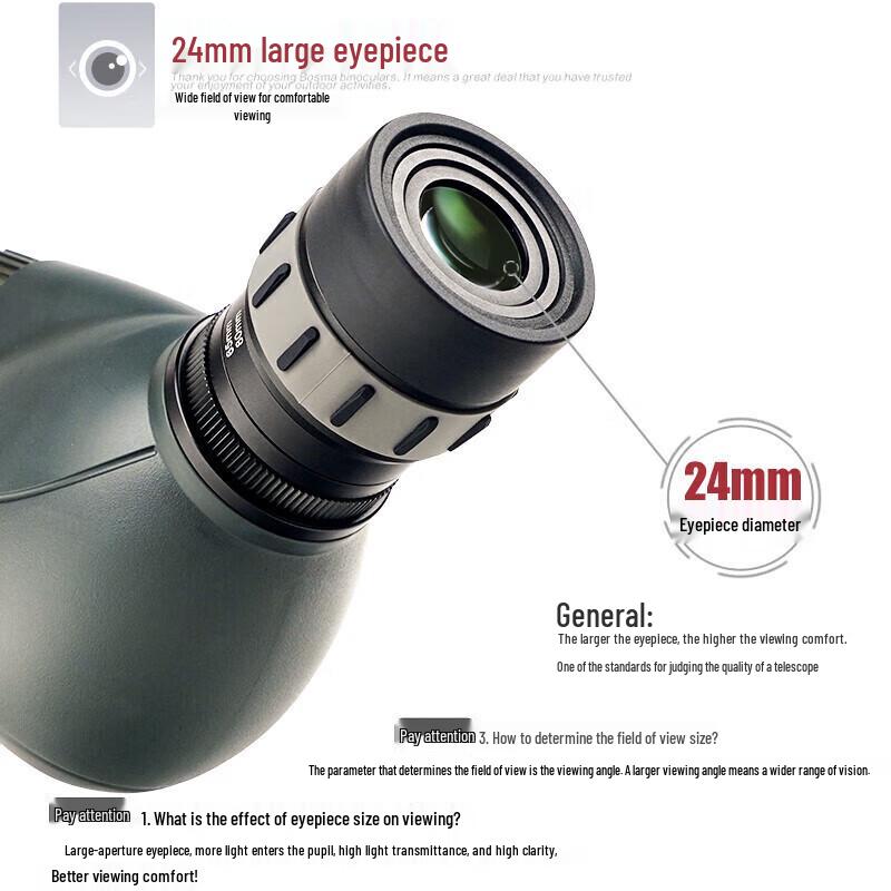 BOSMA Jinghong 20-60x80ED Spotting Scope with TP36 Tripod