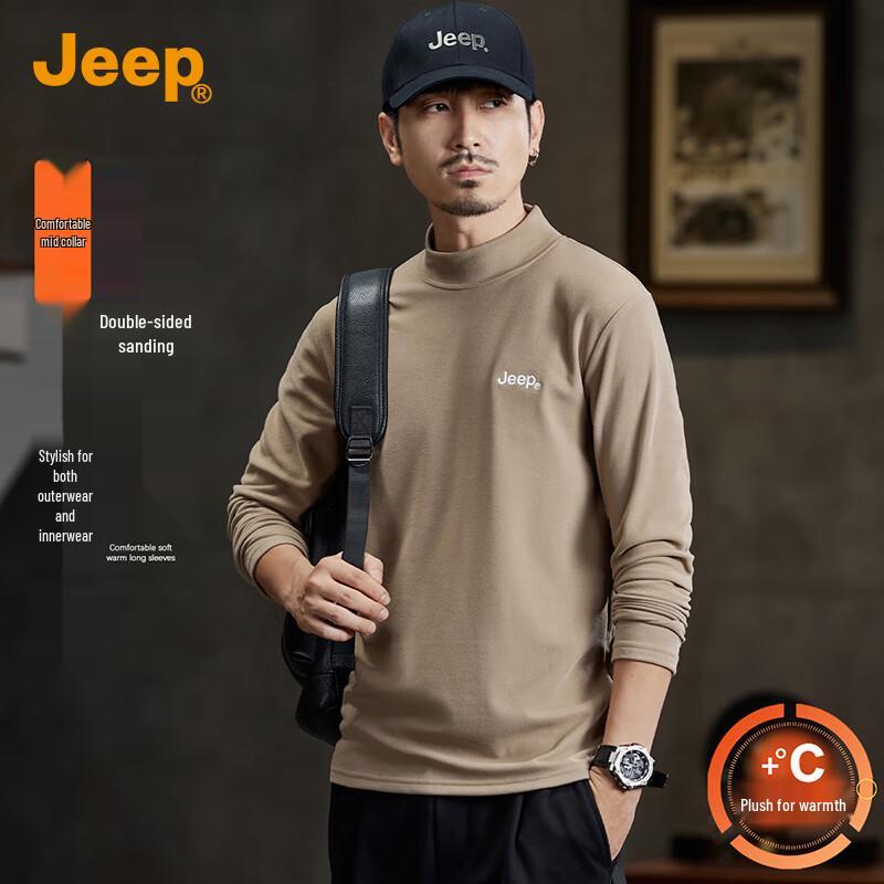 Jeep Men s Thermal Turtleneck Long Sleeve T-Shirt 3XL