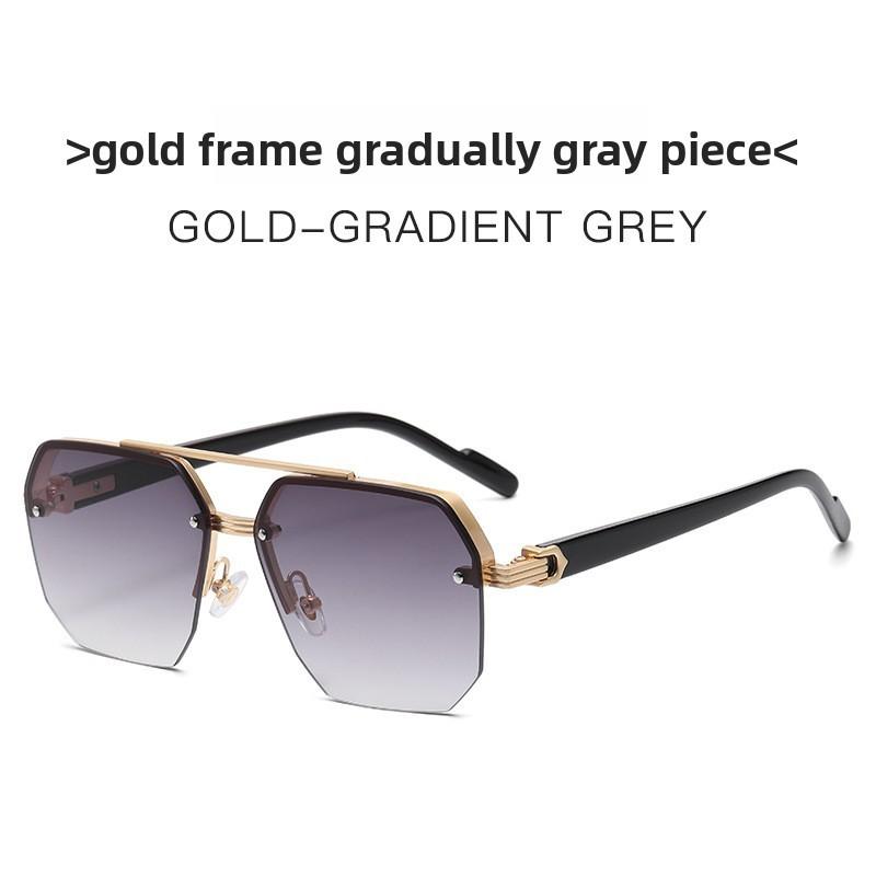 Metal Double Beam Mens Driving Sunglasses With Uv400 Protection For Fashion Travel Summer
