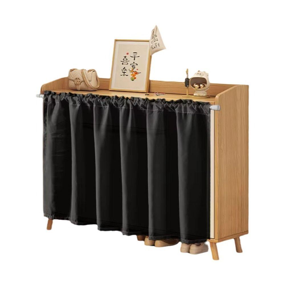 New Waterproof Chiffon Curtain Blockout Scratch-resistant Half Curtain Dustproof No-drill Table Skirt Dining Table