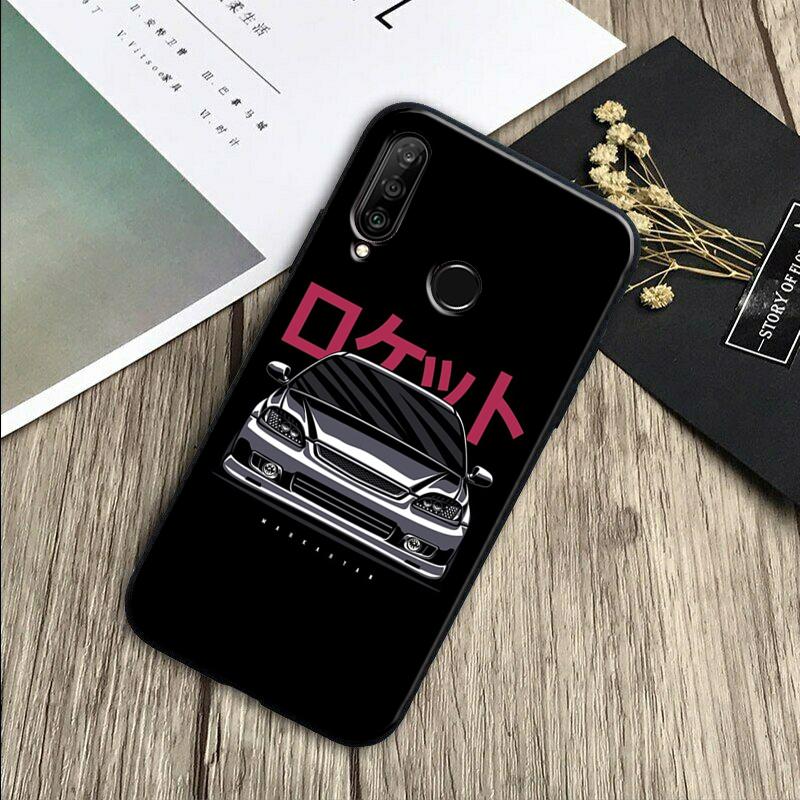 Sports Car JDM  Drift For Huawei Nova 7i 3i 8i 11 12i 10 9 SE Y60 Y61 Y70 Y72 Y73 Y90 Y91 P20 P30 Pro P40 Lite Case