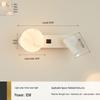 UOSU Italian Minimalist Rotatable Bedside Reading Wall Lamp