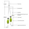 1 Pcs Double Hook Fishing Hair Rigs Hook Suspension Anti Bottom Carp Fishing Hook Pesca Ready Made Carp Rigs Fishing Lure