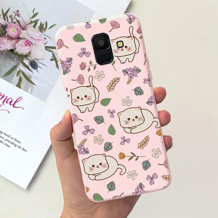 

For Samsung Galaxy A6 Plus 2018 Case SM-A605F Cute Dinosaur Cartoon Cover Soft TPU Phone Case For Samsung A6 2018 A600F A6+ Bags Galaxy A6 Plus 2018