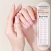 Gel Nail Stickers Full Cover Self Adhesive French Nail Strips Christmas Style Nail Wraps for DIY Manicure Home or Salon