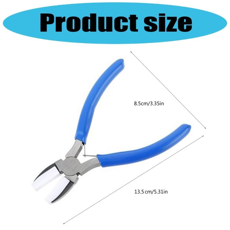 Jewelry Making Pliers Tool for Beading Looping Shaping Wire Carbon Steel Pliers Tool Soft Jaws Pliers Nylon Flat Pliers