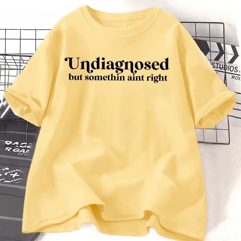 Undiagnostiziert Aber Etwas Stimmt Nicht T-Shirt Unisex Lustiges T-Shirt Angst UnisexGesundheit Humorvolles Shirt Lustige Kleidung Y2k Oberteil