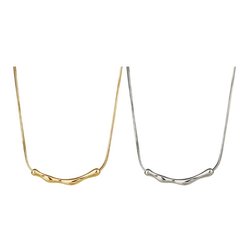 Fashion Collarbone Chain Simple Stainless Steel Short Necklace Adjustable Chain Necklace Fashion Jewelry for Any Occasion