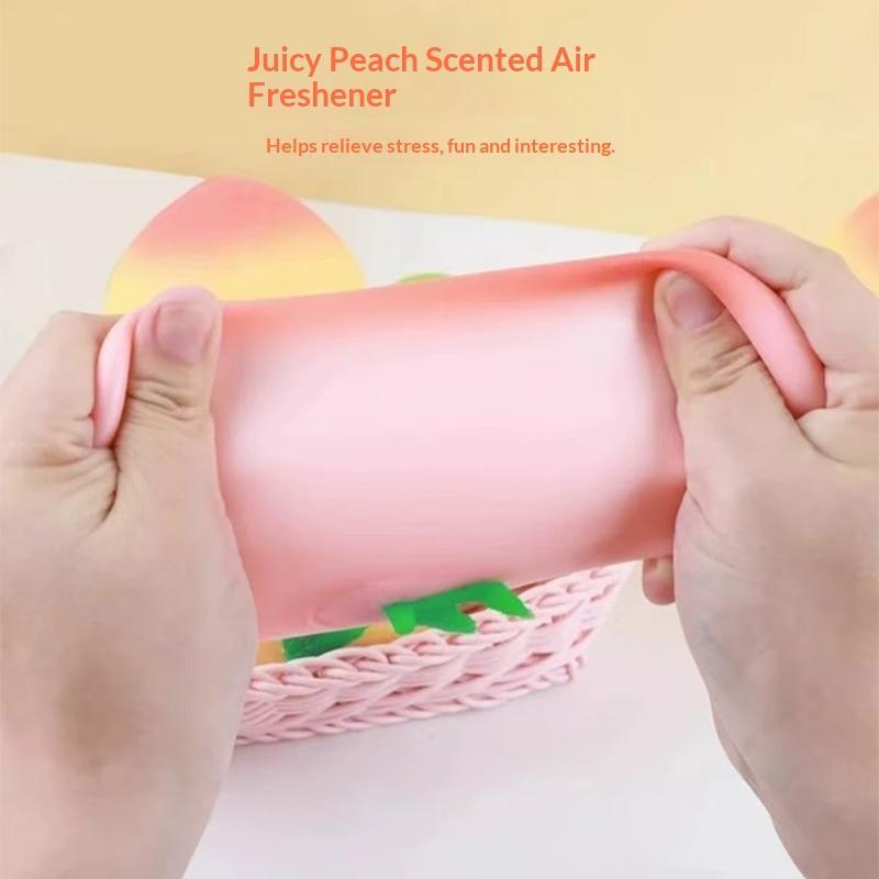 Soft Peach Fruit Squeeze Toy Slow Rising Stress Relief For Kids & Adults, Squeeze Anti-Anxiety Sensory Fidget Toy Daily Joy