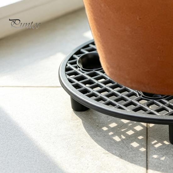 Non Scratch Pot Stands 6Pcs Plant Risers, 8 Inch Round Plastic Durable Risers Elevator Stands, Feet for Indoor Outdoor Flower Pots Tabletop