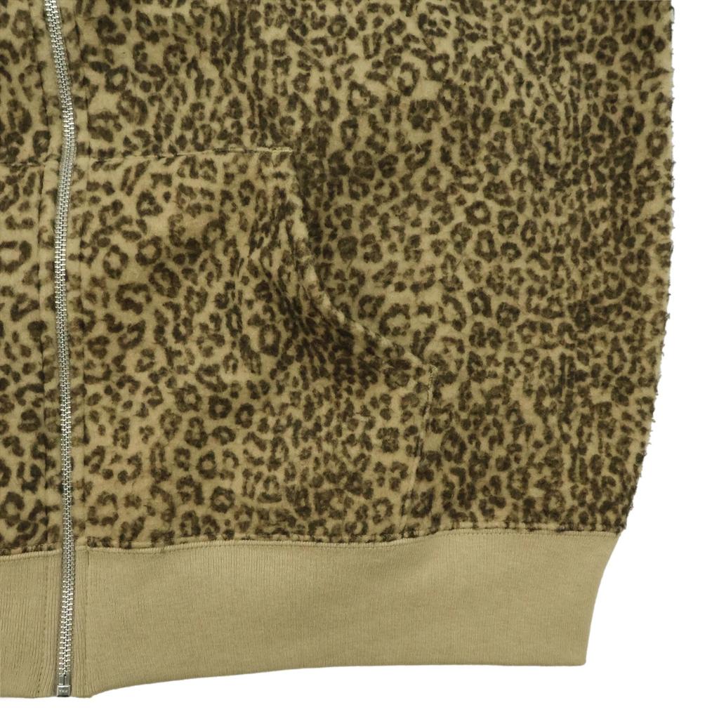 Supreme Pilled Zip Up Hooded Sweatshirt Cheetah
