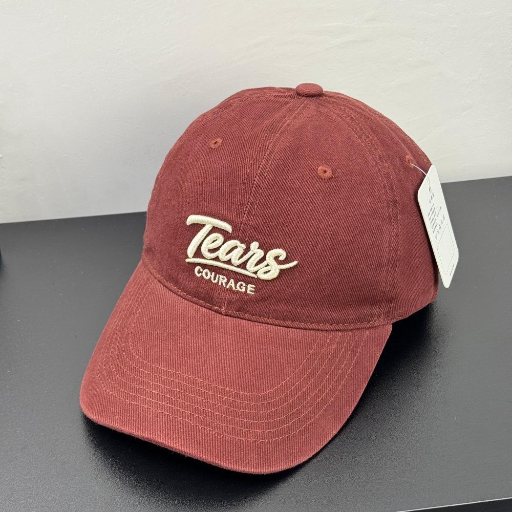 Fashion Hat Big Head Circumference Show Face Small Embroidery Letter Baseball Cap Men's and Women's Casual Versatile Couple Street Wind Shade Cap