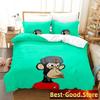 Bored Ape Yacht Club BYAC NFT Bedding Set Printed With Pillowcase Bed Duvet Cover Soft Single Double Queen Super King Size