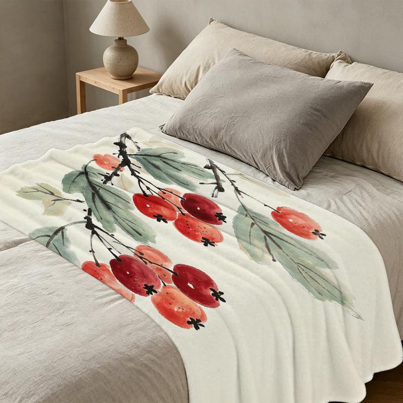 Lightweight Flannel Blanket Soft, Warm & Skin-friendly, Ideal for Home Relax, Car Use & Holiday Decor (Christmas, Halloween)