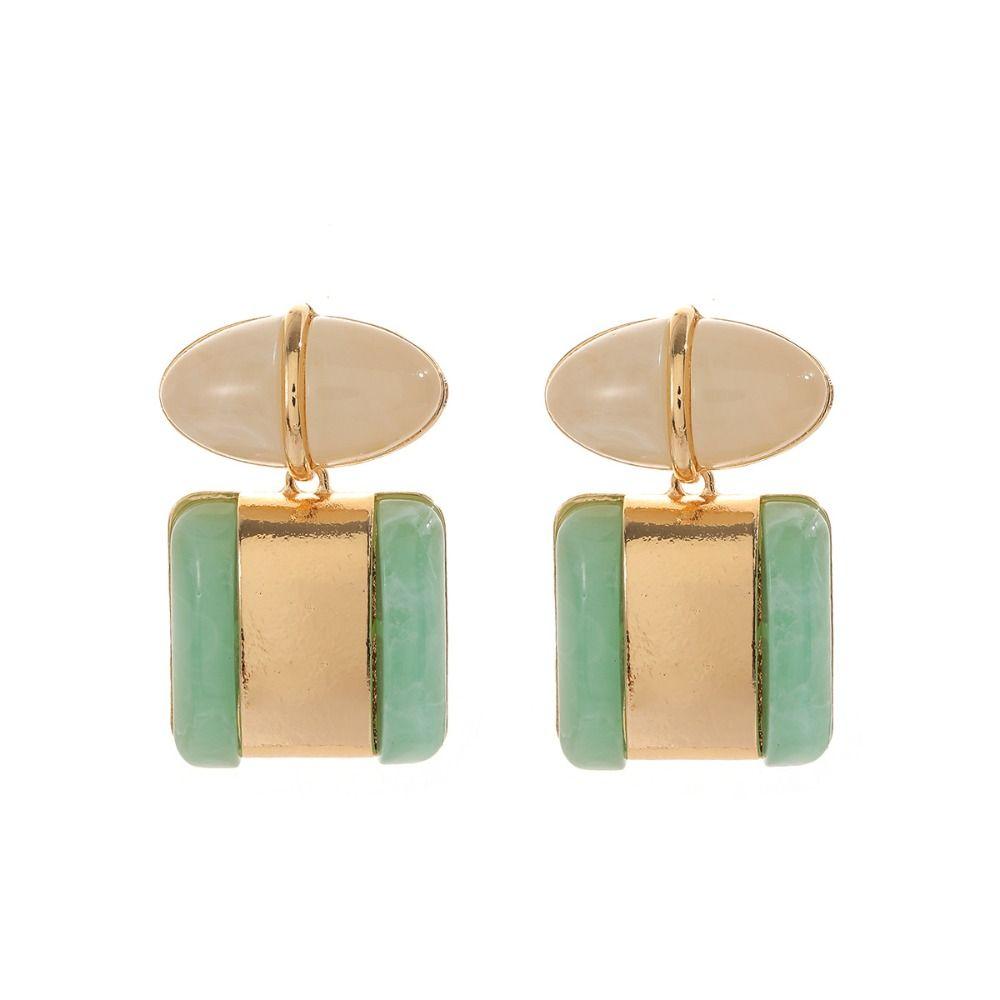 Color-block Vintage Stud Earrings Charm Bohemian Dangle Earring Gift